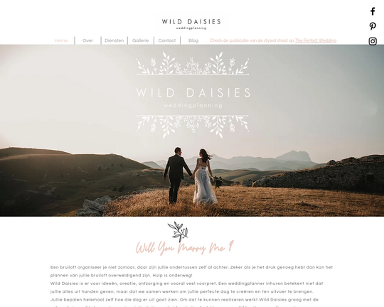 Weddingplanner Wild Daisies Logo