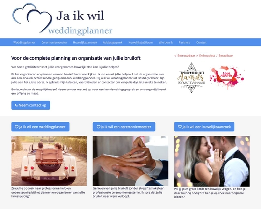 Ja ik wil weddingplanner Logo