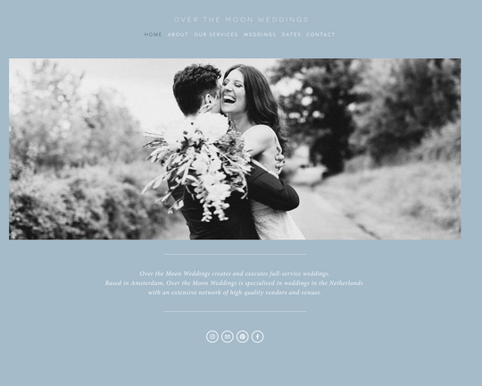 Over the Moon Weddings Logo